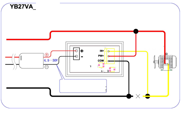 วัดDC volt0-100 วัดกระแส50A ในตัวเดียวกันพร้อมแถมRshunt